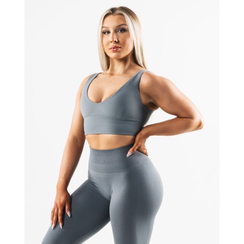 Must-Have Tenacity Celeste Bra A/B Cup - Ride - Grey Latest Edition