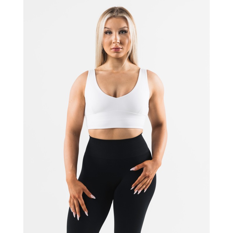 Must-Have Tenacity Celeste Bra A/B Cup - White On Hand Now