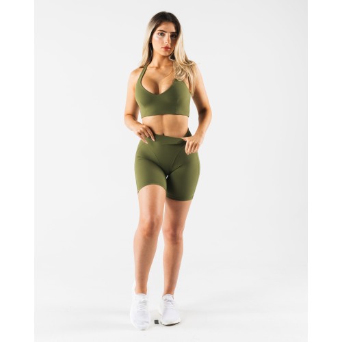 Must-Have Tenacity Deep V Cady Bra - Verbena - Green Available for Immediate Shipping