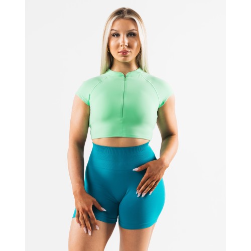 Must-Have Tenacity KDM Zip Bra - Aurora - Green Ready for Shipment