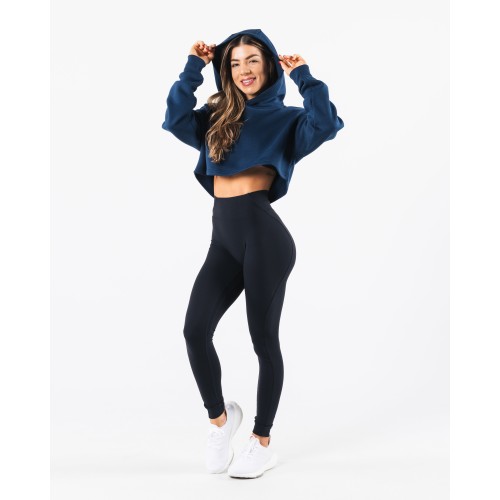 Must-Have Trilogy Crop Hoodie - Denim - Blue Just In