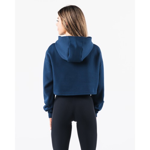 Must-Have Trilogy Crop Hoodie - Denim - Blue Just In