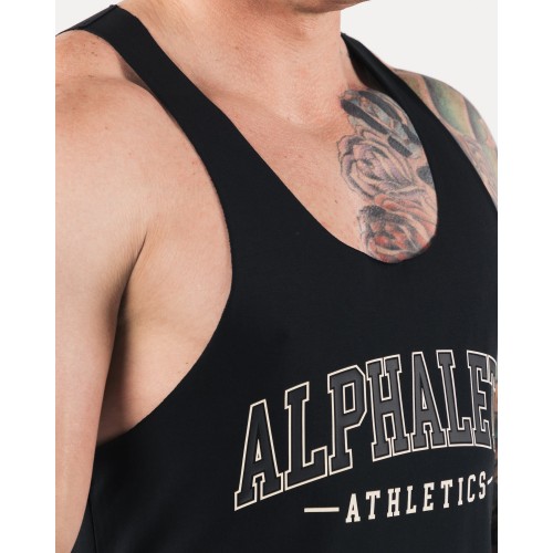 Must-Have AA Raw Cut Tank - Black On Hand Now