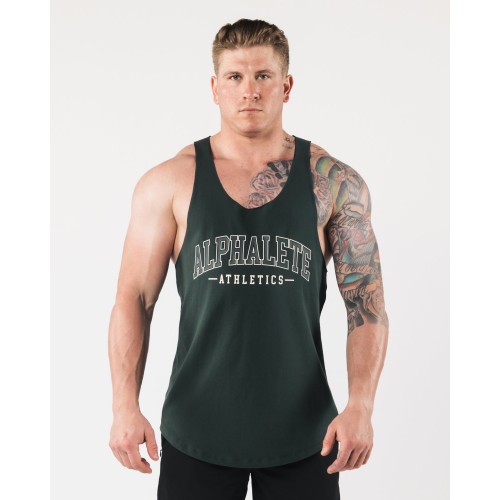 Must-Have AA Raw Cut Tank - Evergreen - Green