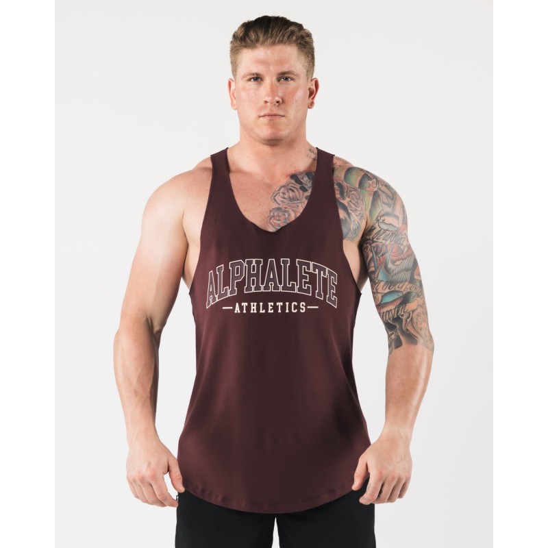 Must-Have AA Raw Cut Tank - Sangria - Red Limited Stock