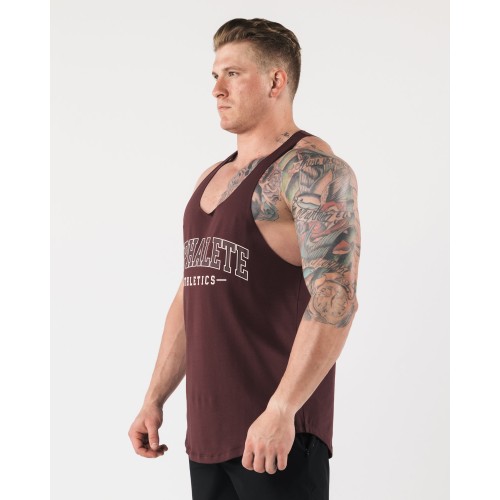 Must-Have AA Raw Cut Tank - Sangria - Red Limited Stock