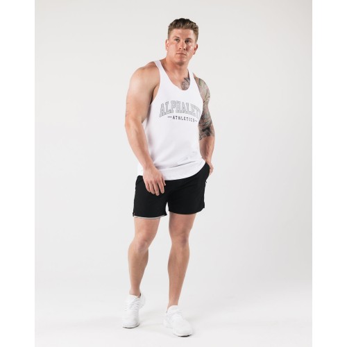 Must-Have AA Raw Cut Tank - White Immediate Availability