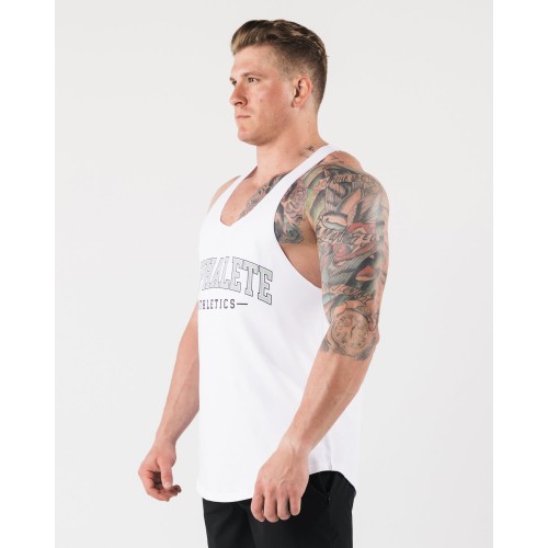 Must-Have AA Raw Cut Tank - White Immediate Availability