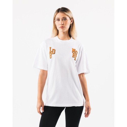 Must-Have LDB More Letter Tee - White Available for Immediate Shipping