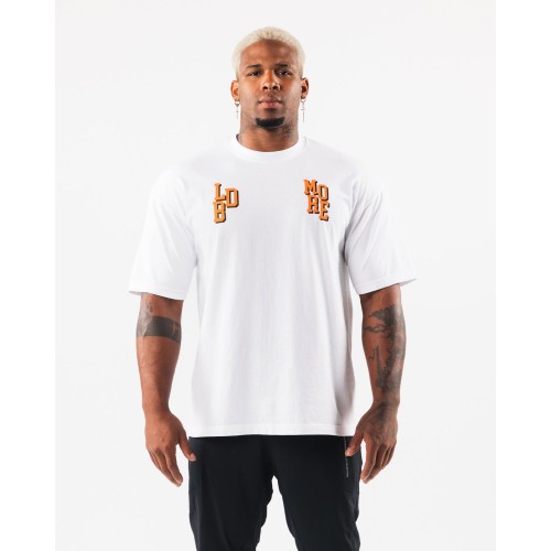 Must-Have LDB More Letter Tee - White Available for Immediate Shipping