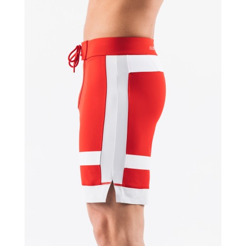 Must-Have Aztec Boardshort - Crimson Coin - Red On Hand Now