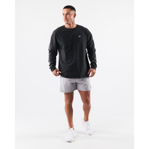 Must-Have Breathe More LS Tee - Washed Black Latest Edition