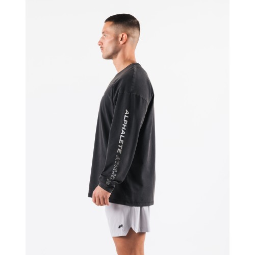 Must-Have Breathe More LS Tee - Washed Black Latest Edition