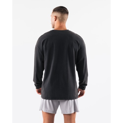 Must-Have Breathe More LS Tee - Washed Black Latest Edition