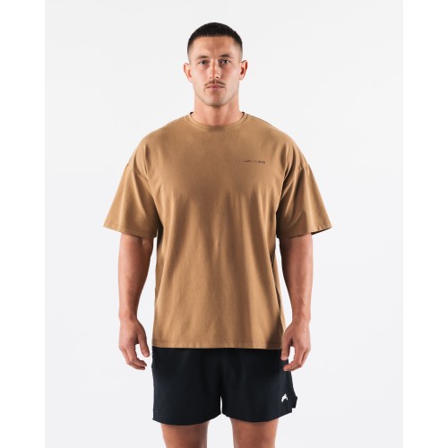 Must-Have Breathe More Tee - Magnetic Field - Brown On Hand Now