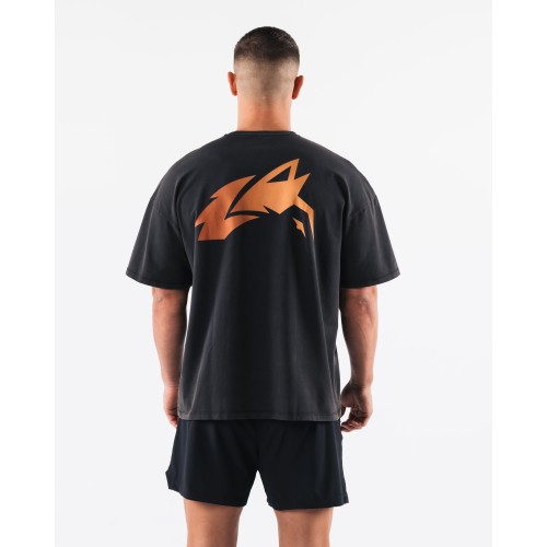 Must-Have Breathe More Tee - Washed Black / Orange Immediate Availability