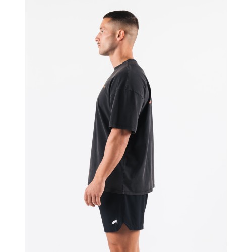 Must-Have Breathe More Tee - Washed Black / Orange Immediate Availability