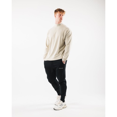 Must-Have Brushed Core Mock Neck LS - Sea Shell - Brown Available Now