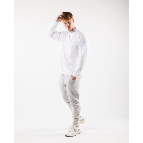 Must-Have Brushed Core Mock Neck LS - White Hot New Item