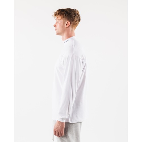 Must-Have Brushed Core Mock Neck LS - White Hot New Item